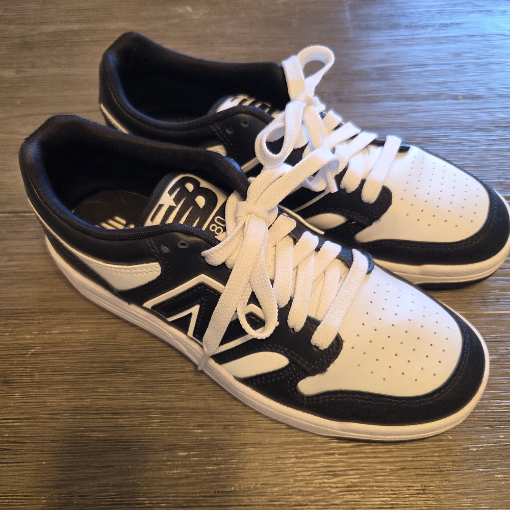 New Balance 480 Black and White Kids Sneakers Size 6Y